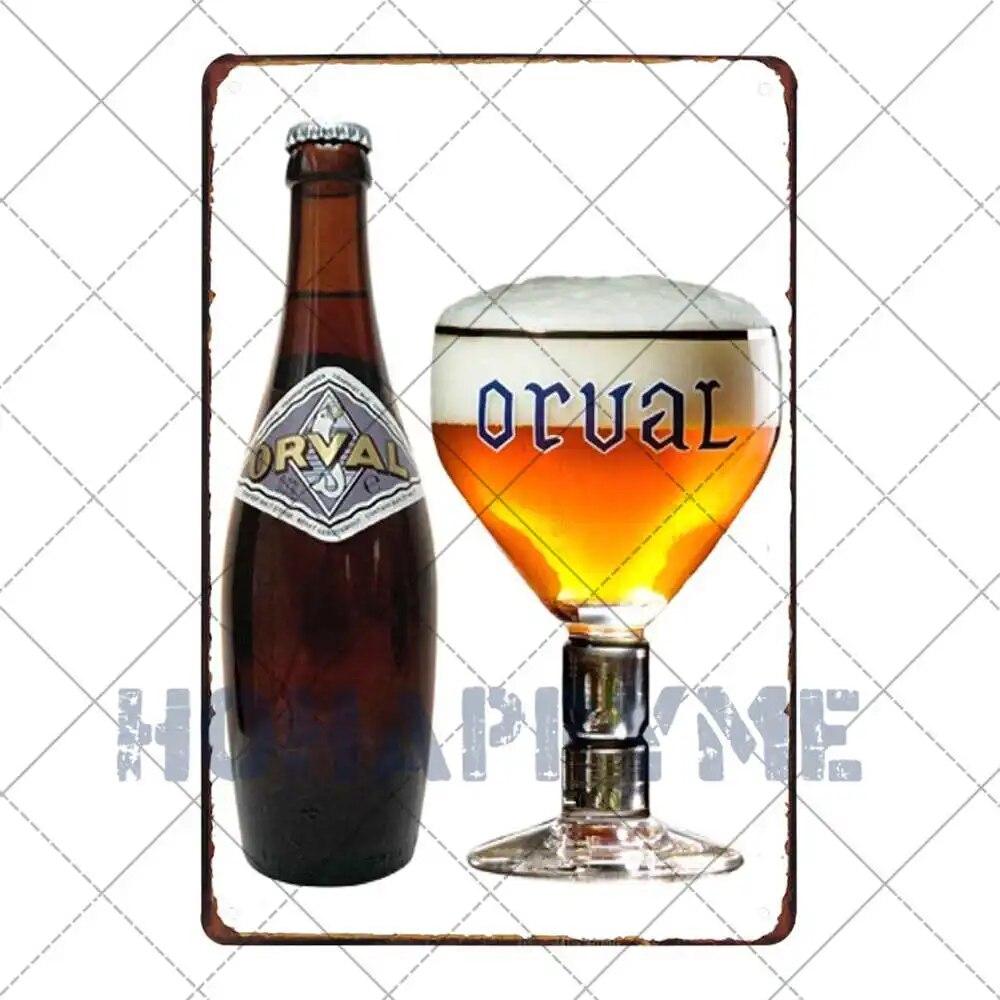 Belgian Beer Vintage Metal Tin Painting Signs Poster Plates Decoration Bar Pub Club Cafe Wall Iron Stickers Retro Plaque 20x30cm