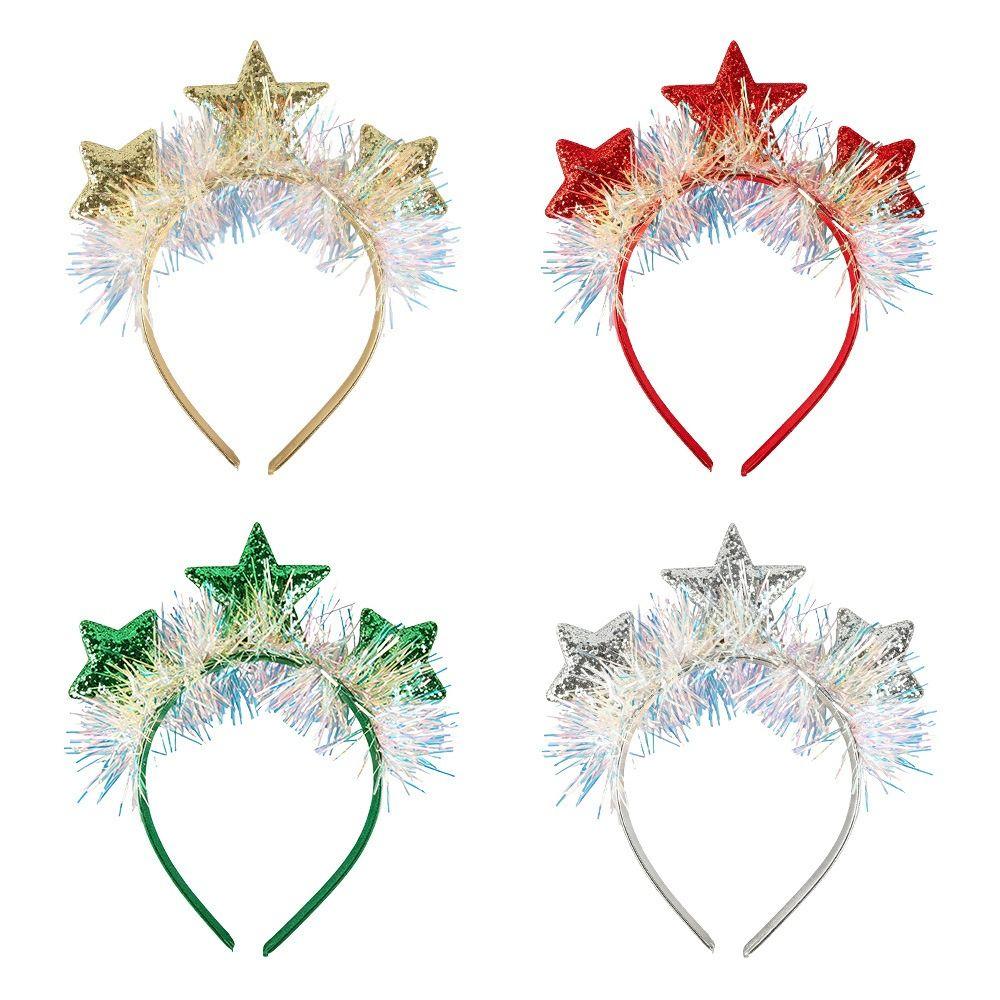 Sweet New Year Decorative Headband Sequin Party Hair Accessory Masquerade Party