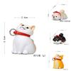 Cute Cartoon Lying Posture Shiba Inu Mini Doll Model