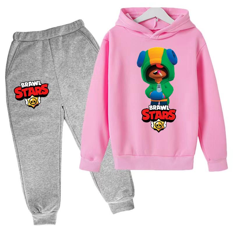 New Children's Sports Outfit Set- T-shirt+pants Featuring Cartoon and Anime Game Patterns Suitable for Boys and Girls