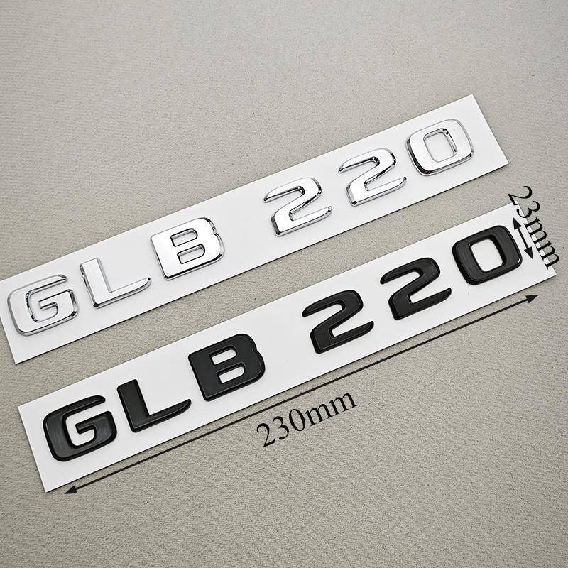 3D ABS Car Letters Logo GLB 220 GLB 250 Rear Trunk Badge Emblem Decals For Mercedes benz GLB220 GLB250 X247 Auto Accessories AE1