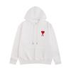 Unisex Embroidered Heart Hoodie Sweatshirt Casual Loose Fit Cotton Pullover Winter