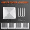 Chimney Cap 304.8 x 304.8mm, 304 Stainless Steel Fireplace Chimney Cover, Not Easily Toppled & Practical Accessories & Easy Installation, Fits Mesh