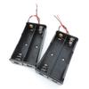 1/2/3/4 Slot Way 18650 Battery Storage Box Case DIY Batteries Clip 3.7v 1 2 3 4 Port  Holder Black Plastic Container  Lead 2Pin