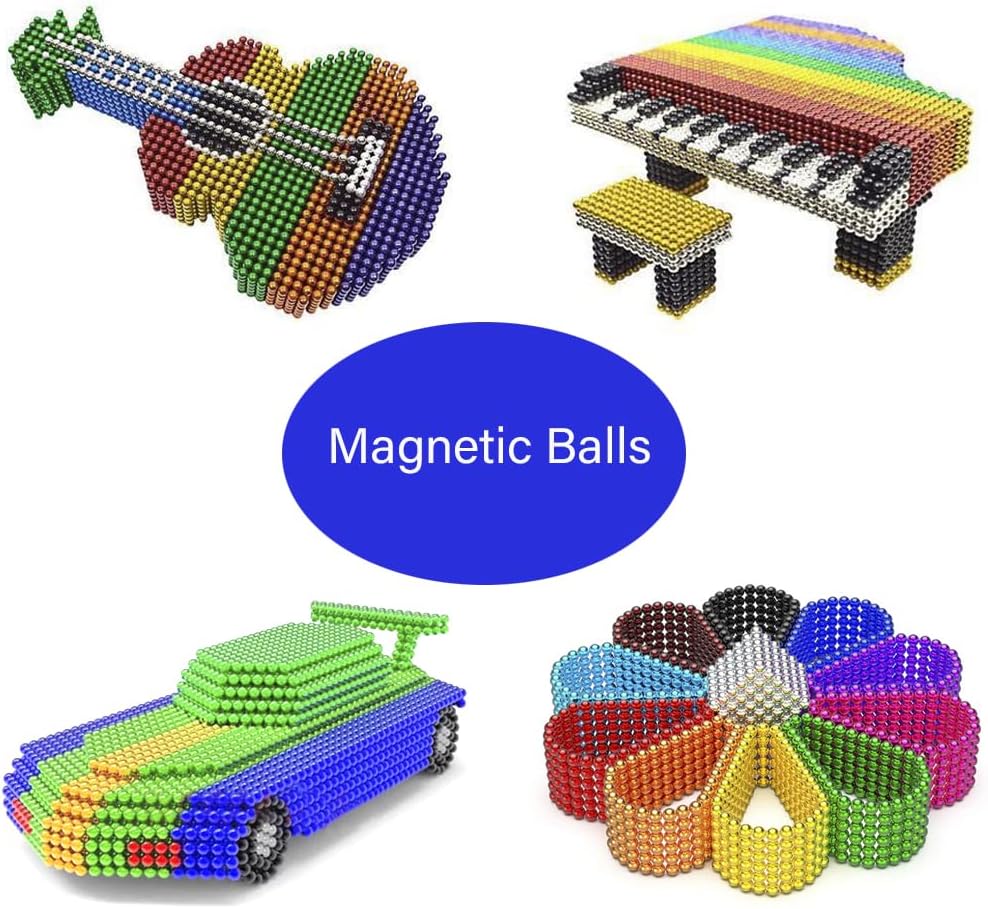 3/5mm Colorful Strong Magnetic Balls - Fridge Magnets, Whiteboard Push Pins for Office Home DIY Decor, Secure Photos Maps Crafts