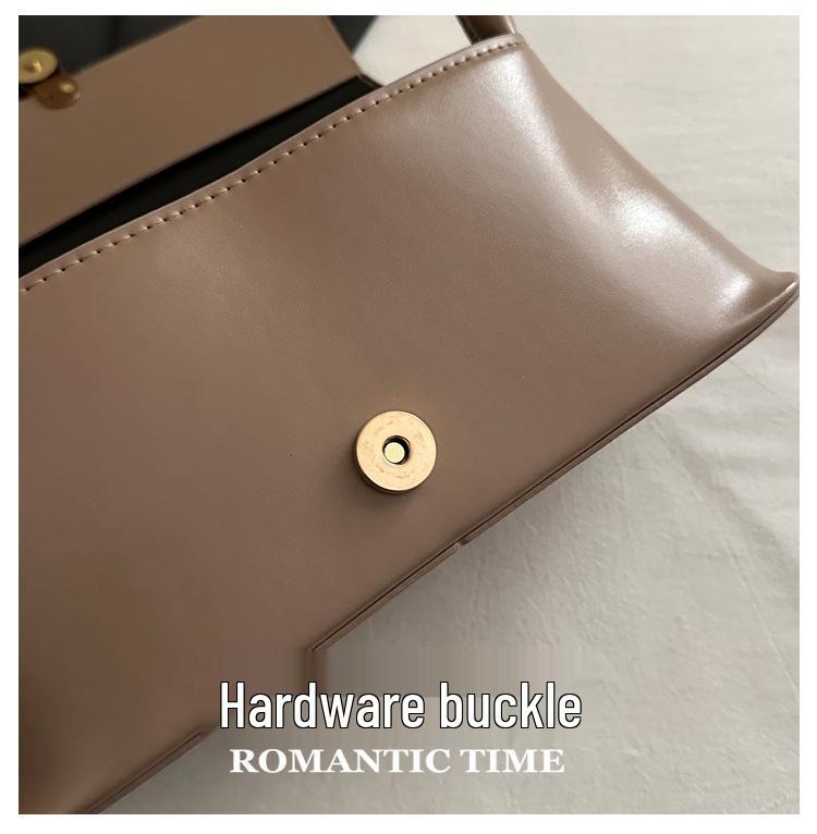 Ретро Нишевая Сумка-Багет - Весенняя Мода 2025: Трендовая корейская сумка под мышку, на одно плечо, ручная сумка для поездок на работу для женщин