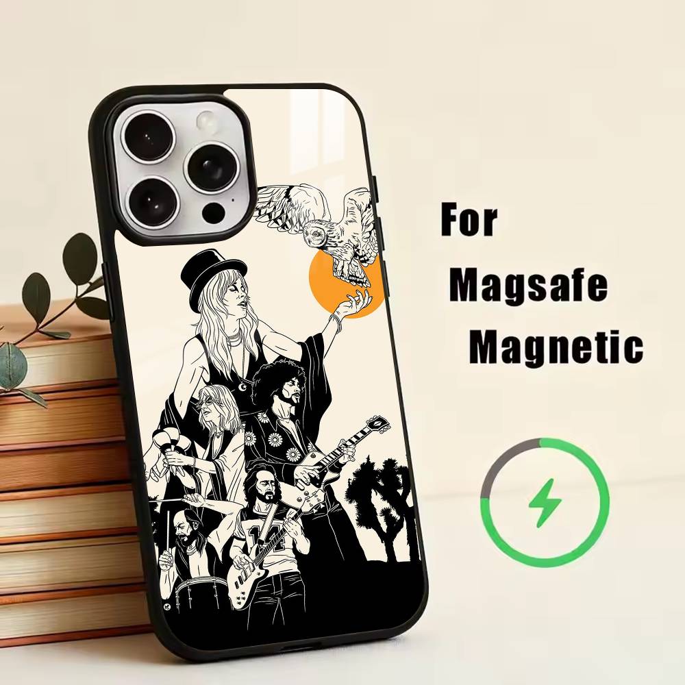 Band F-Fleetwood M-Mac Phone Case For iPhone17,16,15,14,13,12,11 Plus,Pro Magnetic For Magsafe Wireless Charging