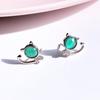 S925 Sterling Silver Small Kitten Stud Earrings - Sweet Korean Style for Women, Perfect for Christmas Jewelry