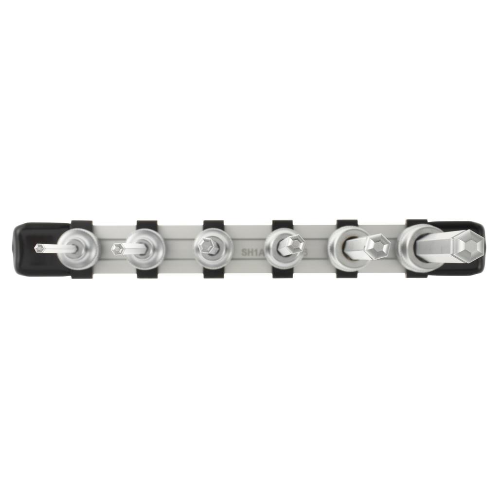 TONE Long Ball Point Hexagon Socket Set HBH306L Drive Angle Contents 6 Items (with Holder) 9.5mm (3/8")