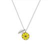 New Creative Fashion Literary Fresh Temperament 925 Sterling Silver Jewelry Lemon Fruit Leaves Pendant Necklaces Xl073