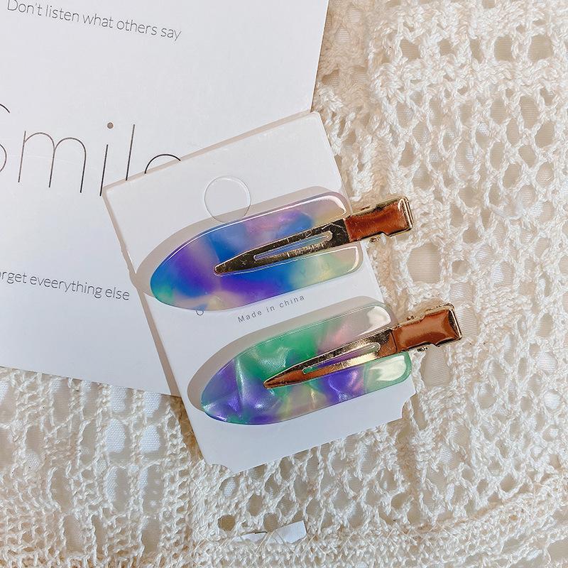 Простые однотонные, без изгиба, бесшовные заколки для волос, боковая челка, заколка для макияжа, аксессуары для умывания лица, шпильки для укладки волос для девочек