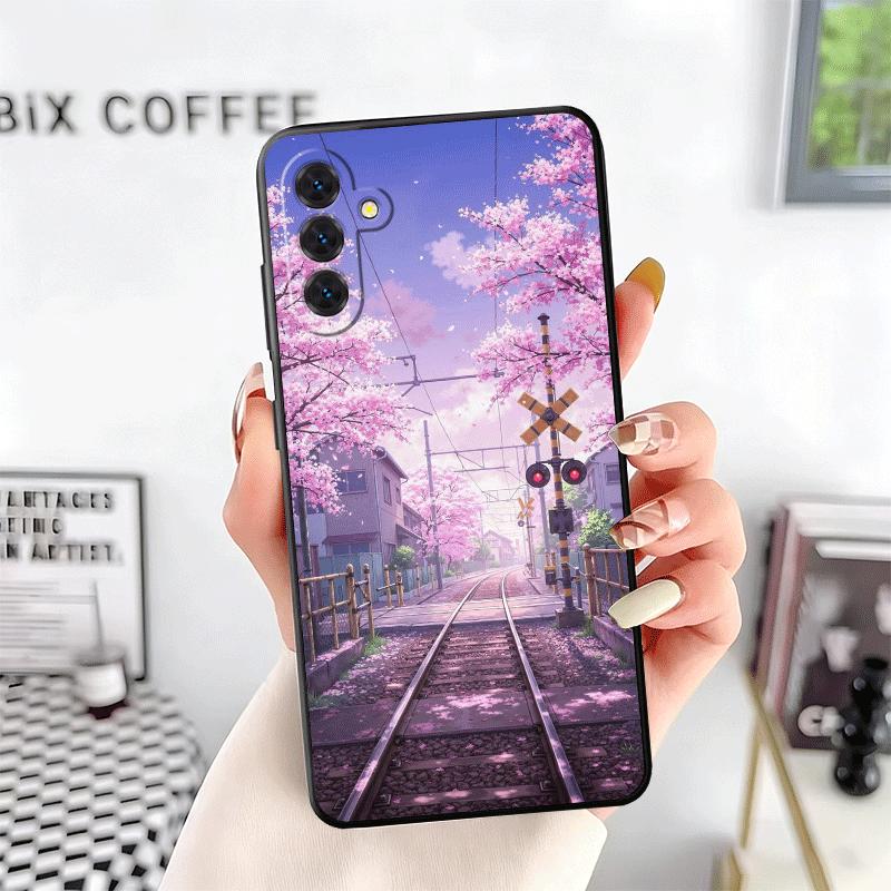 Anime Aesthetic Scenery Soft Phone Case for Samsung A17 A37 A57 A16 A26 A36 A56 A15 A25 A35 A55 A14 A24 A34 A54 A13 A23 A33 A53