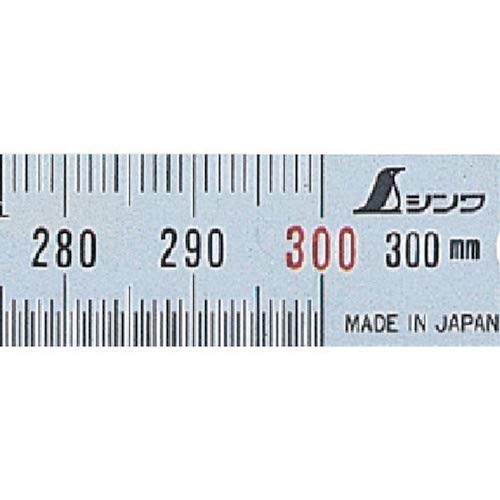Shinwa Sokutei Узкая линейка, серебристая, 30 см, 13250