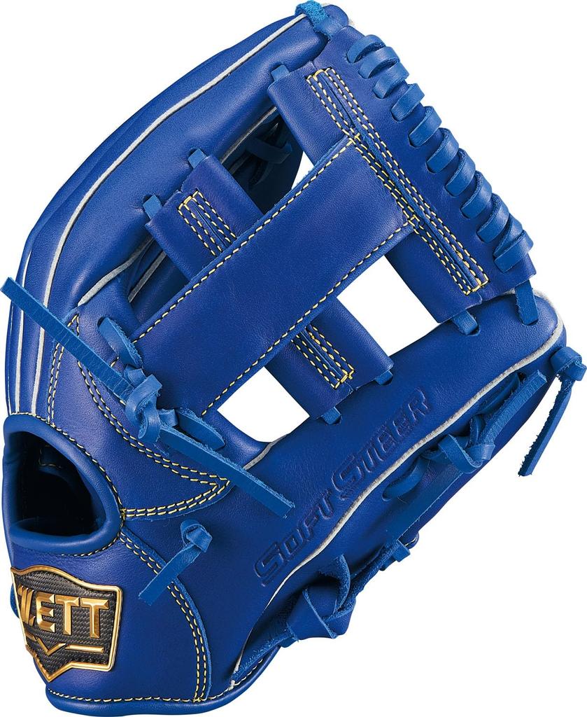 ZETT Юношеская бейсбольная перчатка BJGB74520F, Воловья кожа, Универсальная, Бросок левой рукой, (2500), Размер Маленький,