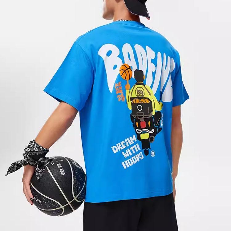 Li-Ning Мужская графическая футболка BadFive 'Синяя' AHST901-2