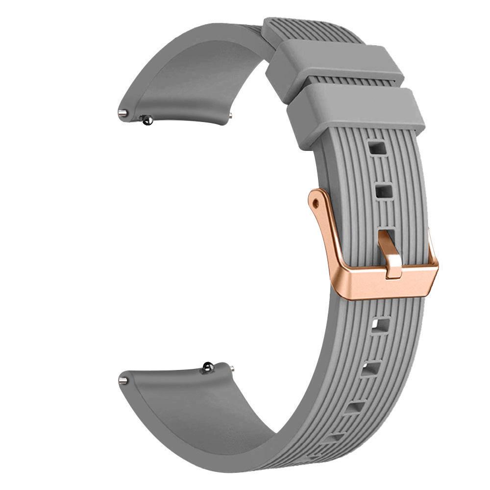 Силиконовый ремешок 20 мм для Samsung Galaxy Watch 42 мм Браслет для часов Watch 4 5 Active 2 40 44 мм Classic 42 46 мм Пряжка цвета розового золота Браслет