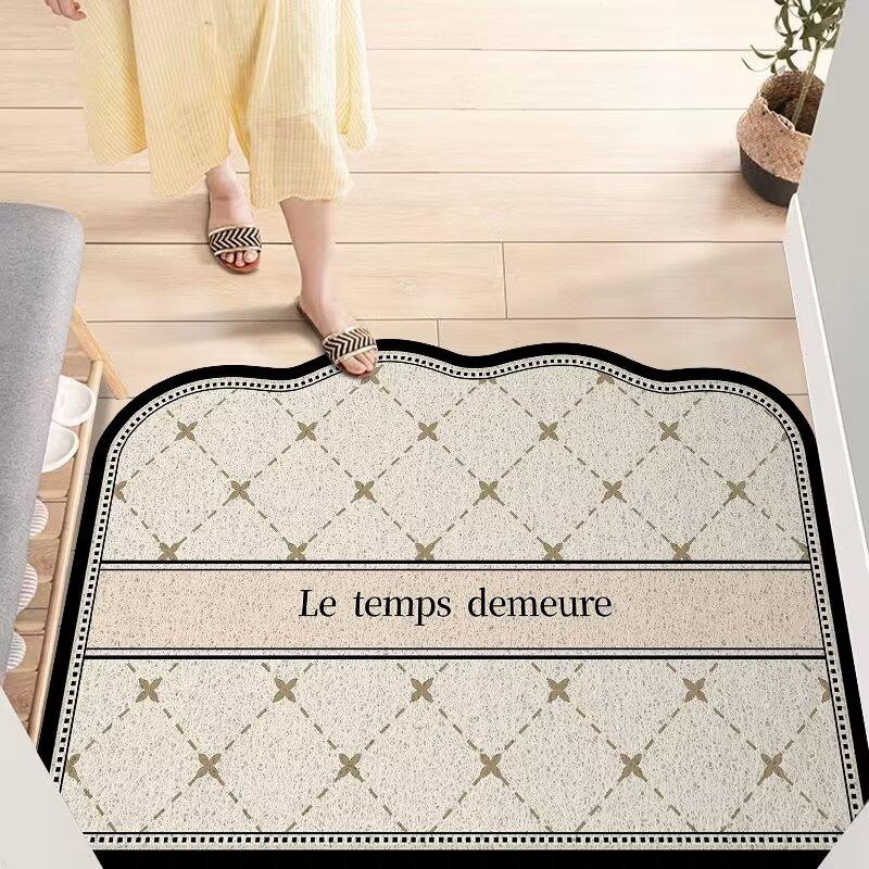 Entry door silk ring floor mat Entry door door mat Household entrance door rubbing soil non-slip foot mat