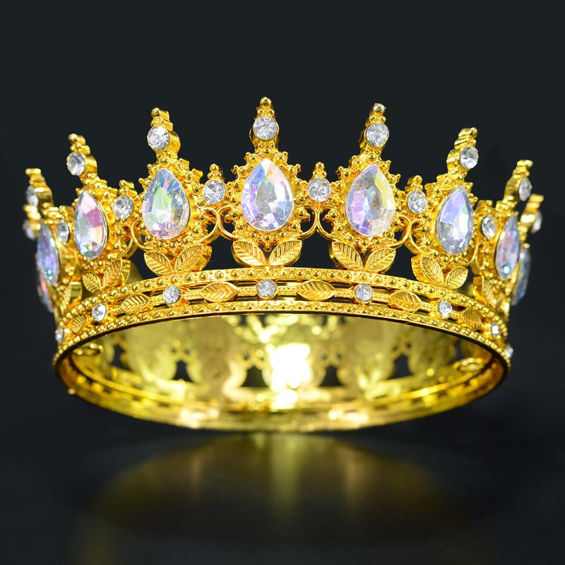 Ideal Gift Large Crystal Crown Cake Topper Shiny for Mother's Day Birthday Wedding Bridal Shower Cake Decor