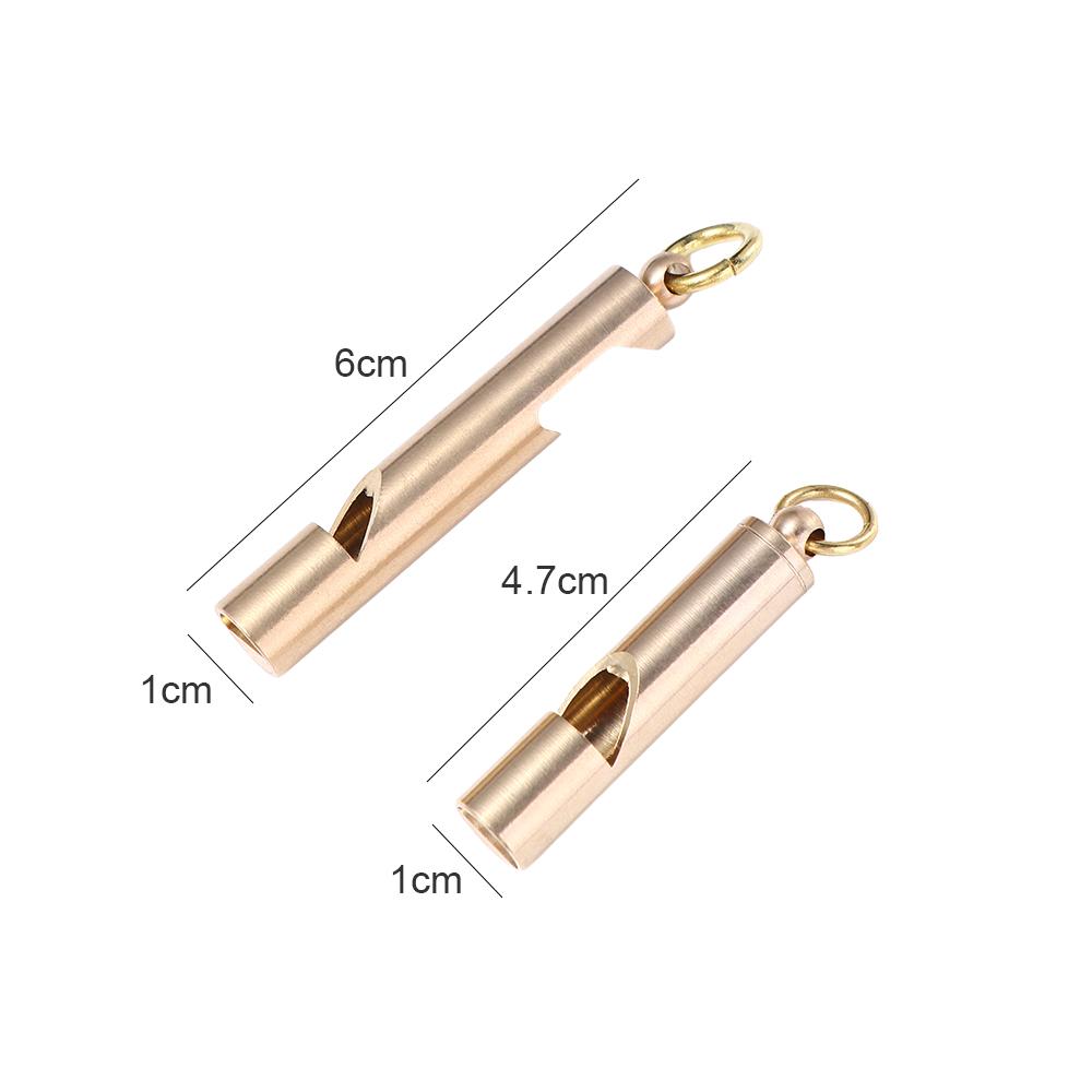 Pendant Referee Waterproof EDC Tool Referee Whisle Survival EDC Whistle Keychain Brass Whistle