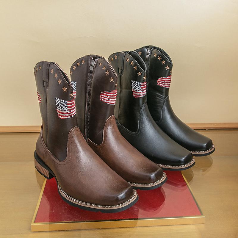 Fashion Winter Men Business Chelsea Boots Black Brown Men Casual Comfortable Riding Boots Outdoor Training Boots Size 39-48 Men Boots