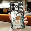 Мультяшный Толстый Тигр Смешной Покрытие Чехол Для Телефона Для Xiaomi Redmi Note 14 15 Pro Plus 13 12 11 11S 11T 10 9S 9 5G Противоударный Подушка Безопасности Co