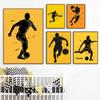 Abstract Sport Posters Canvas Painting Soccer Basketball Wall Art Picture For Gym School Kid Room Home Decoration Unframed