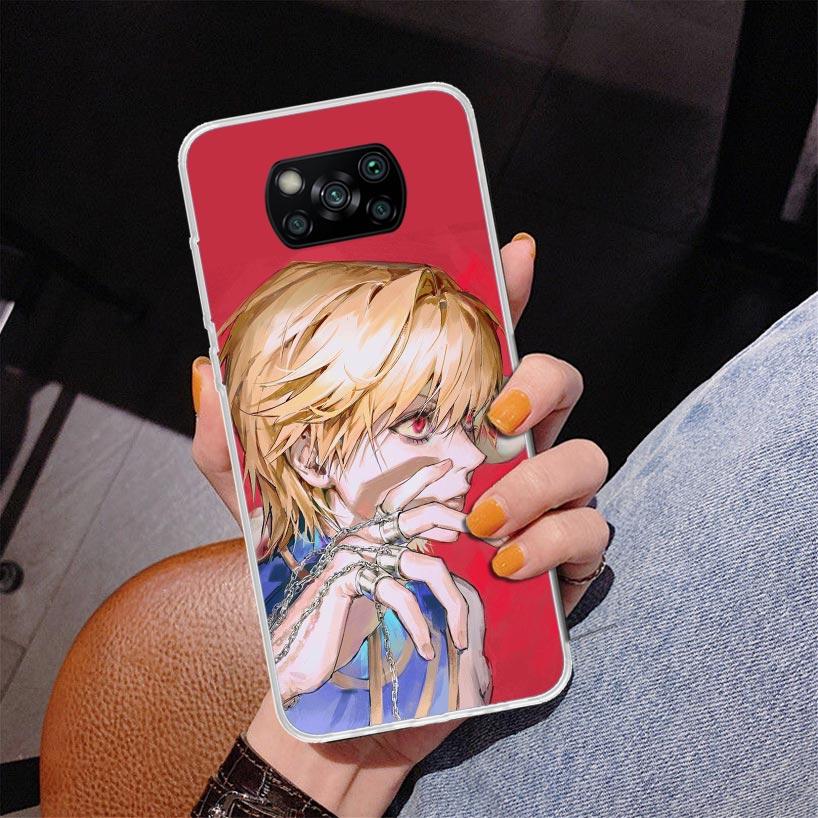 Чехол Huner X-Hunters Kurapika для Xiaomi Poco X5 X6 X7 Pro X4 Gt F7 Ultra M8 M7 Redmi 15C 15 13C 13 12C 12 Уникальная обложка Co