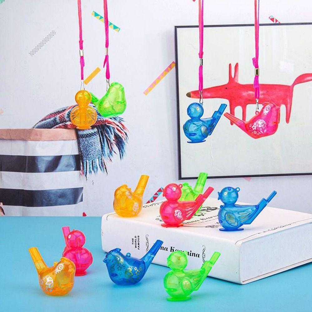 5 шт. забавные свистки для вечеринок, музыкальные игрушки для рисования, детские игрушки, свисток в виде водяной птицы, раннее обучение