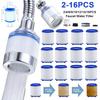 Faucet Filter Elements Water Purifier Filter Emove Chlorine Heavy Metal Faucet Adapter PP Cotton Filtration for Kitchen Bathroom
