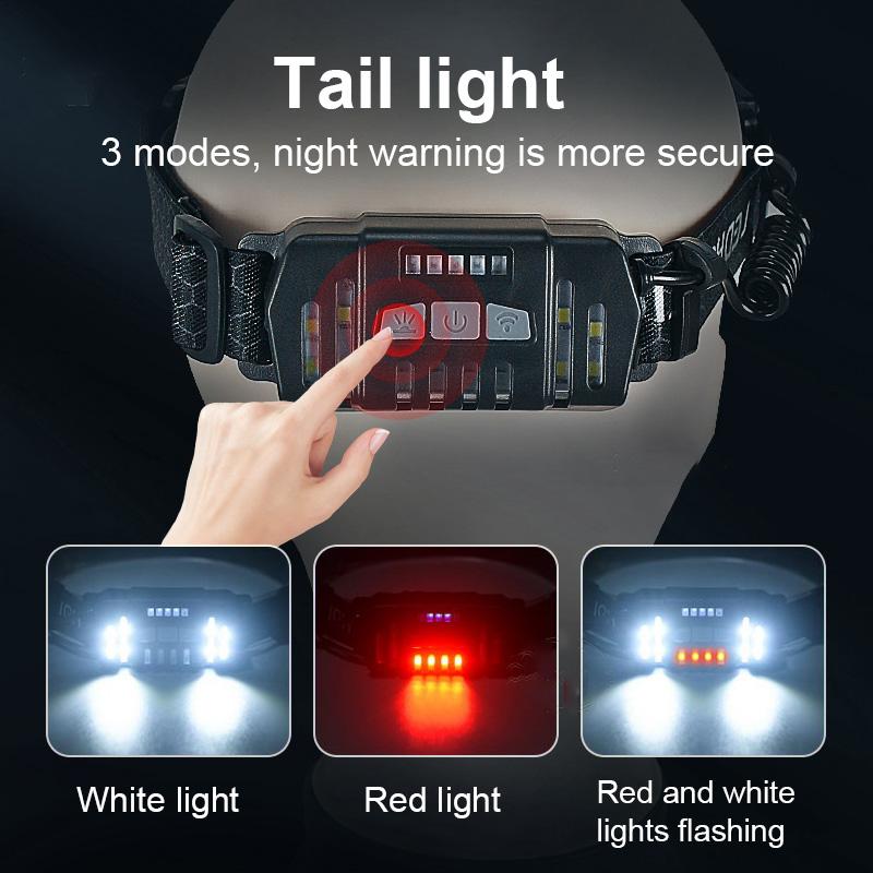 Светодиодный налобный фонарь, мощный свет, супер яркий налобный фонарь, для рыбалки на открытом воздухе, USB-перезаряжаемый налобный фонарь для скалолазания, пешего туризма, кемпинга