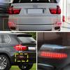 2PCS For BMW E70 X5 2007 2008 2009 2010 Smoked/RED Rear Bumper Reflector Brake Light shell cover housing without bulb