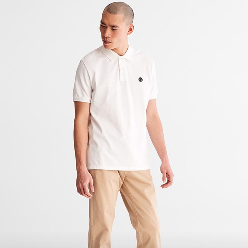 Timberland Polo Shirt Men's White (Unisex) Polo Shirts A24H2 100