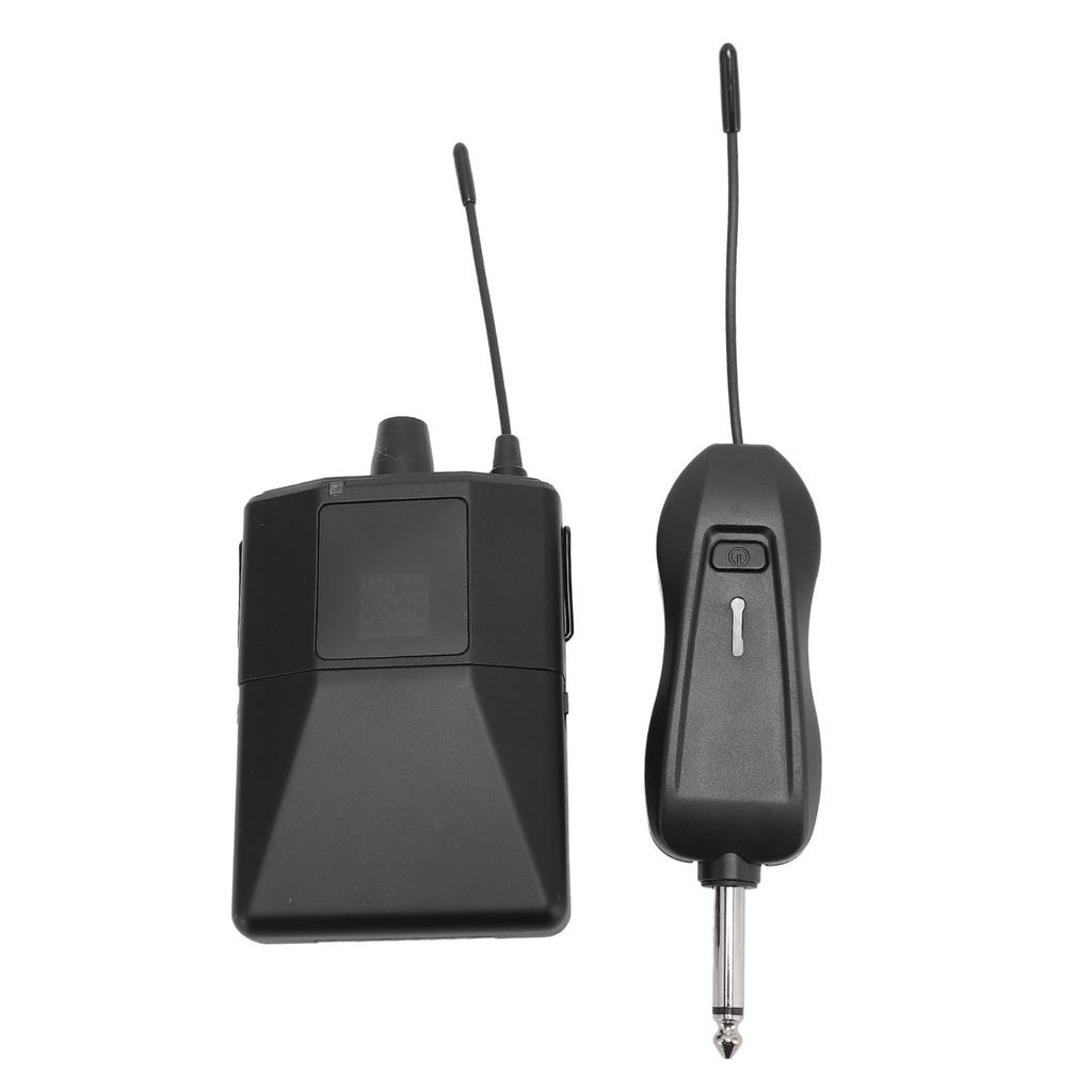 Wireless Earphone Monitoring Transmitter Receiver UHF Adjustable 600 700MHz 3.5mm Stereo Output Stereo Wireless