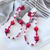 Клубничный Жемчужный Телефонный Ремешок Вишневые Любовные Бусины Подвеска Шарм Милый Чехол для Наушников Подвесная Веревка Противопотерянный Ремешок-Шнурок Декор для Сумки