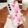 Современный чехол с принтом сердечек для iPhone 17 18 Pro Max 17E iPhone 16 15 14 13 Pro Max Покрытие Рамка для камеры Прозрачный Мягкий чехол