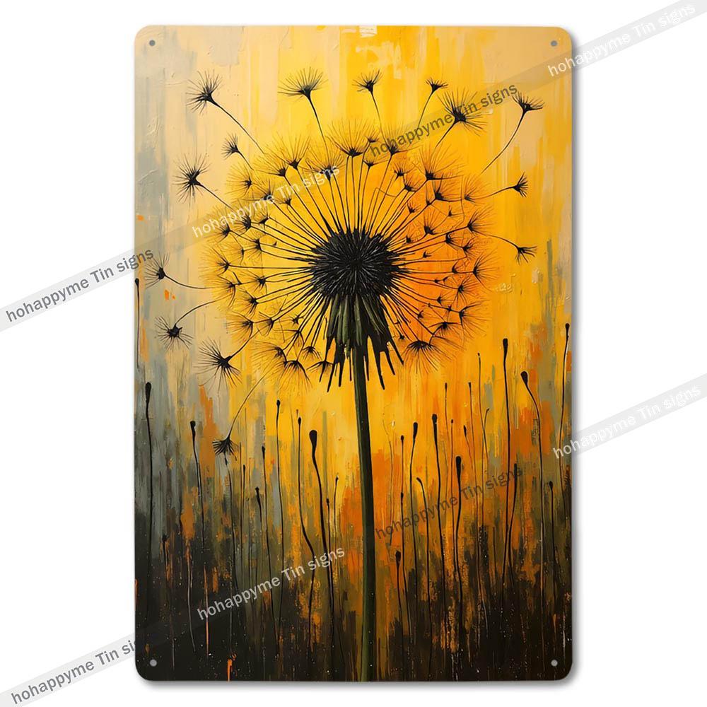 Retro Floral Metal Tin Signs Home Decor Wall Art Garden Farmhouse Country Kitchen Bathroom Living Room
