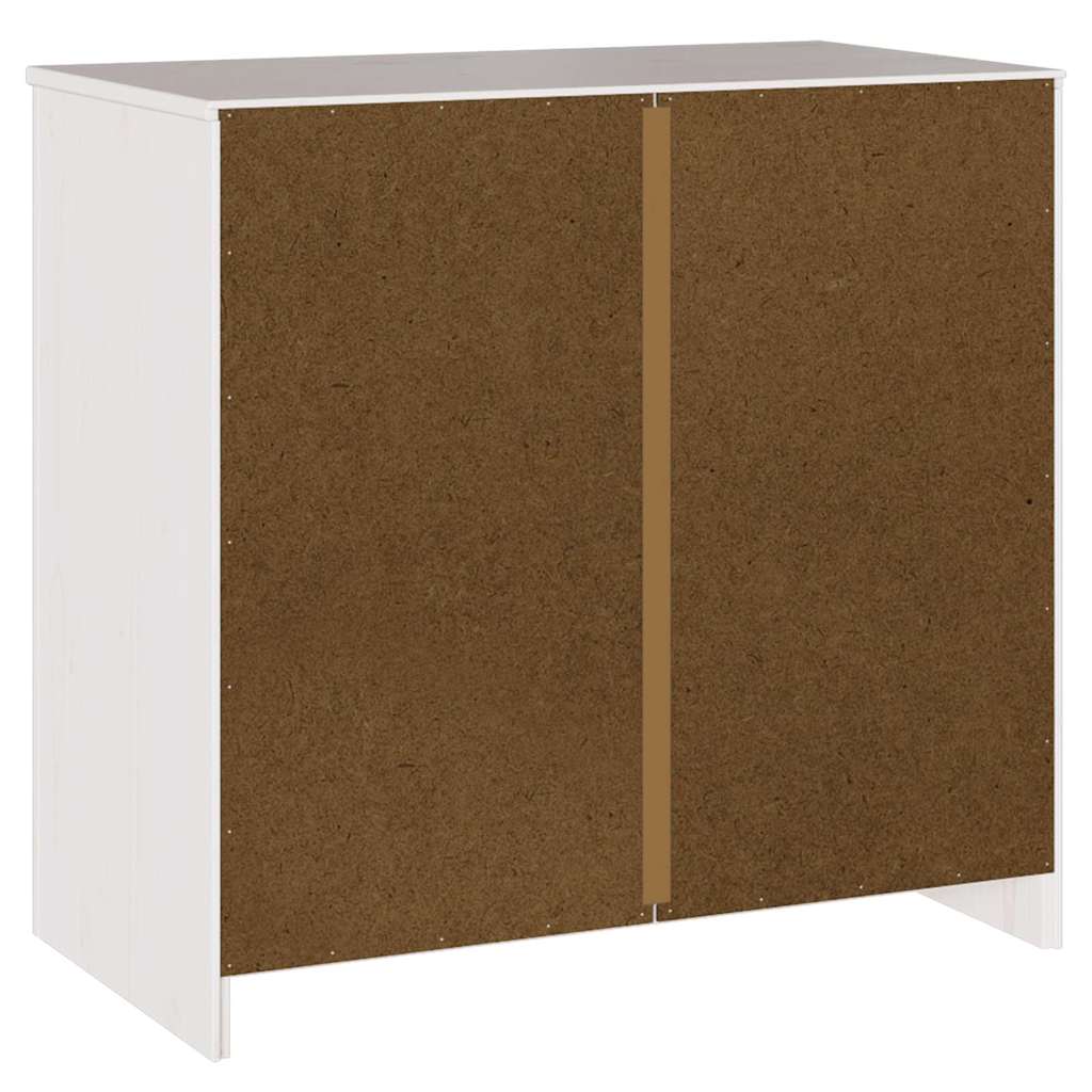 Drammen Sideboard White 79 x 43 x 75.5 cm Solid Pine Wood