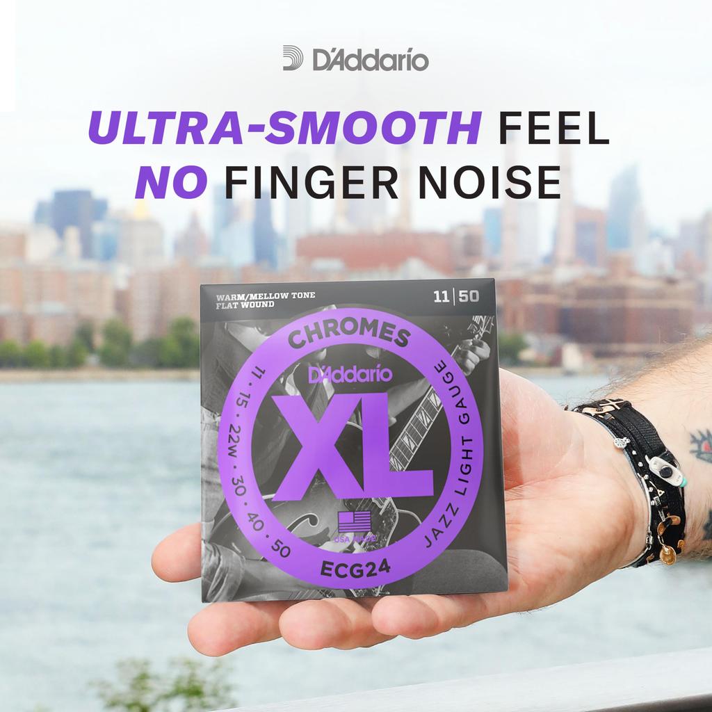 Струны для электрогитары с плоской обмоткой Extra Light ECG23 D'Addario .010-.048 []