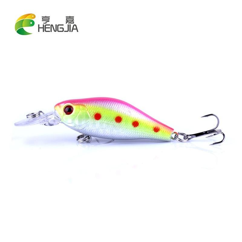 10PC HENGJIA 8g Minnow Crankbaits 3D Eyes Plastic Wobbler Fishing Tackle Equipment