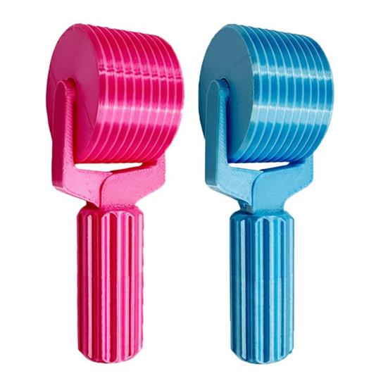 2 шт. Ролик для страз, 3D-печатный ролик для прижимания страз, ручной ролик с удобной ручкой, инструмент для рукоделия для вышивки стразами