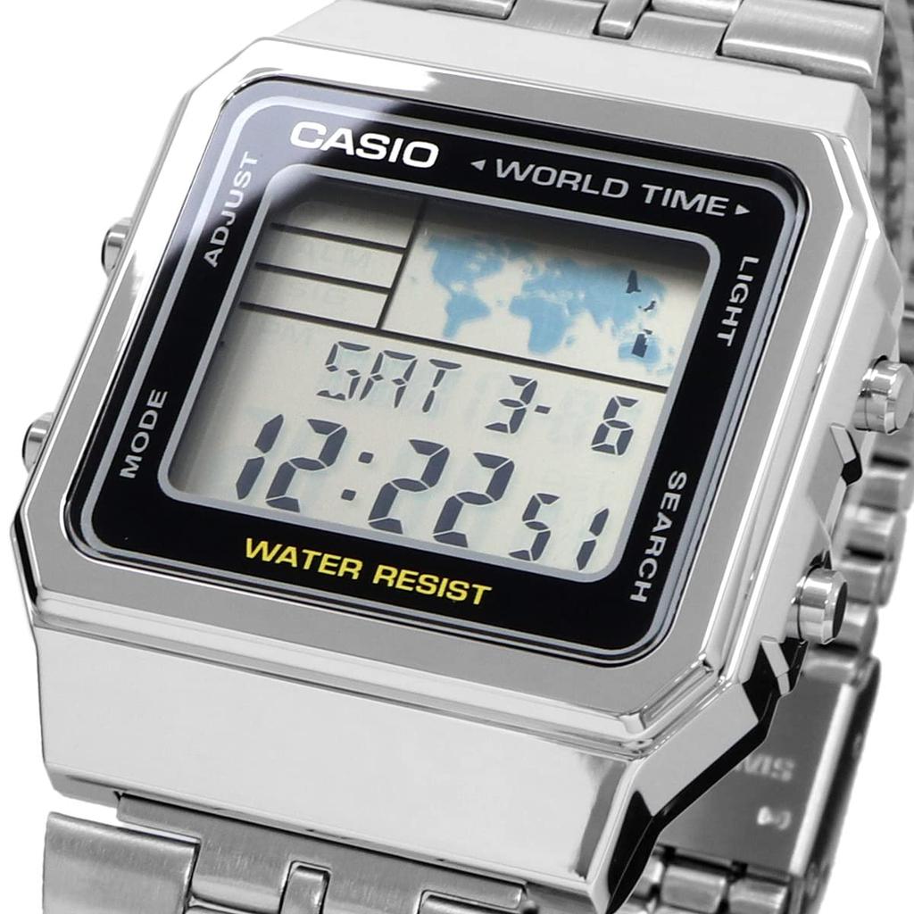 Casio A500WA-1 - Retro Digital World Time Watch
