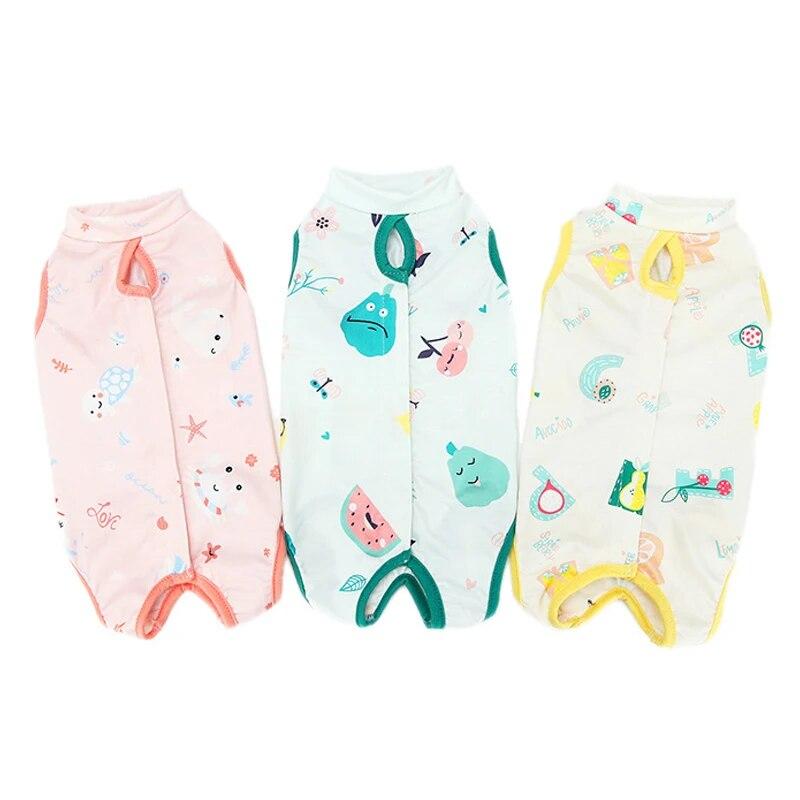 Жилет для кошек для маленьких и средних собак, костюм для отъема котенка, стерилизационный костюм для щенков, одежда с ремешком для защиты от царапин, одежда для ухода за домашними животными