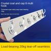 6-Row Over-the-Door Hooks - No-Drill, Easy Install, Strong Load-Bearing, Hooks for Bathroom, Kitchen & Living Room