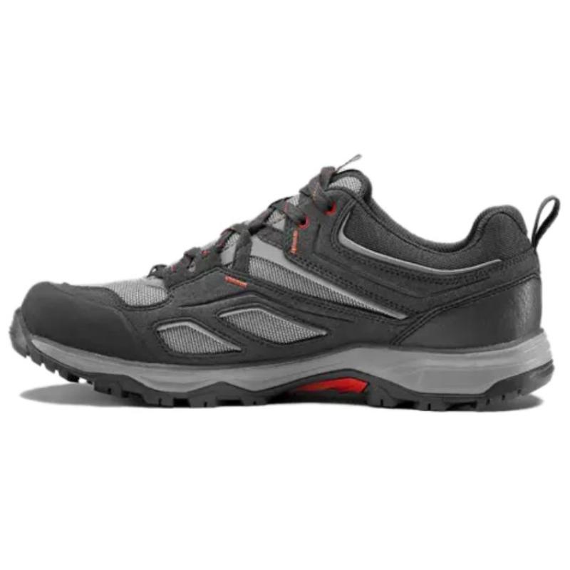 Decathlon MH100 Durable Breathable Low-Top Outdoor Shoes Men's Gray Red