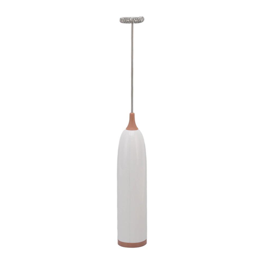 White Coffee Black Milk Foam Maker Battery Powered Milk Beater Practical Milk Frother Home Kitchen