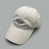 Spring And Summer Small Fresh Striped Letter Embroidered Baseball Cap Men'S And Women'S Sunshade Simple Travel Cap