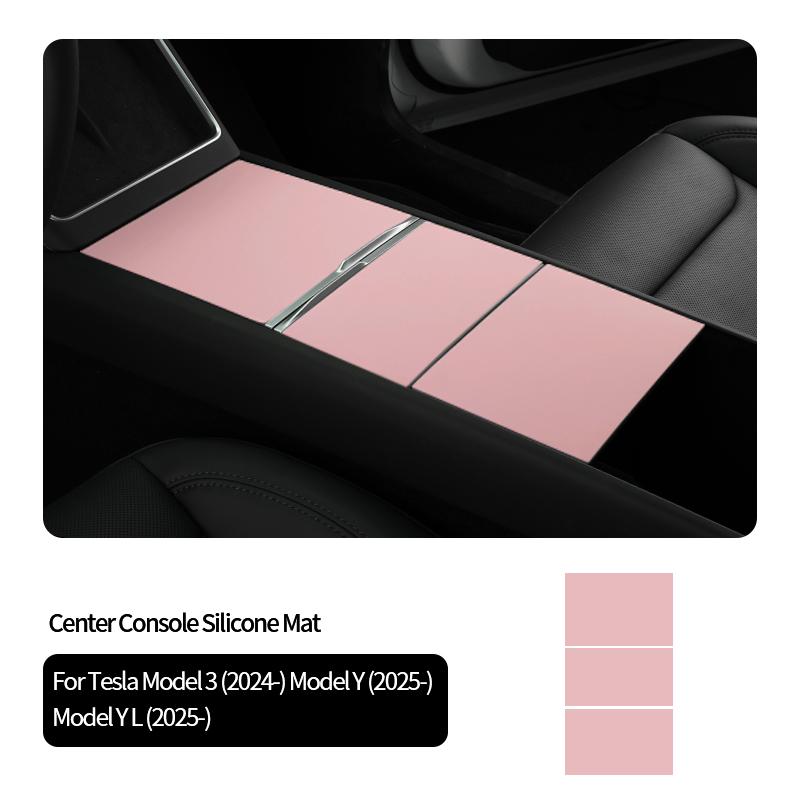 For Tesla Model Y Juniper Model 3 Highland Car Center Console Armrest Box Pad Cover Silicone Auto Interior Tuning Accessories
