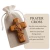 Homtrator Prayer Cross Gift – A Silent Embrace Of Faith, Handmade Wooden Prayer Hands Cross for Christian Gifts, Patriotic Companions
