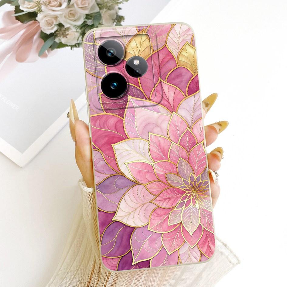 Чехол для Realme GT 7 RMX5061 Креативный мультяшный кот Конфетный окрашенный чехол Мягкий силиконовый бампер Для Realme GT7 Pro 7T RealmeGT7 Funda