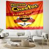 Custom Name Cheetos Print Tapestry, Backdrop, Easy Setup, Ideal for Bedroom, Office & Living Room, with Aesthetic Wall Hanging Decor.